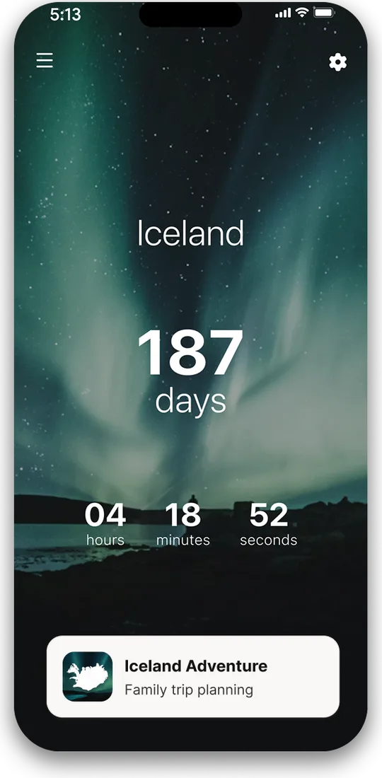 A mini app running on a phone